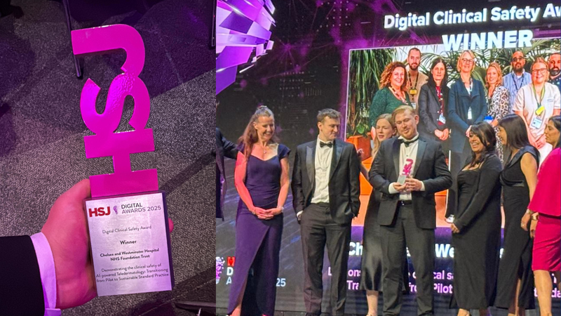 Trust celebrates success at the HSJ Digital Awards