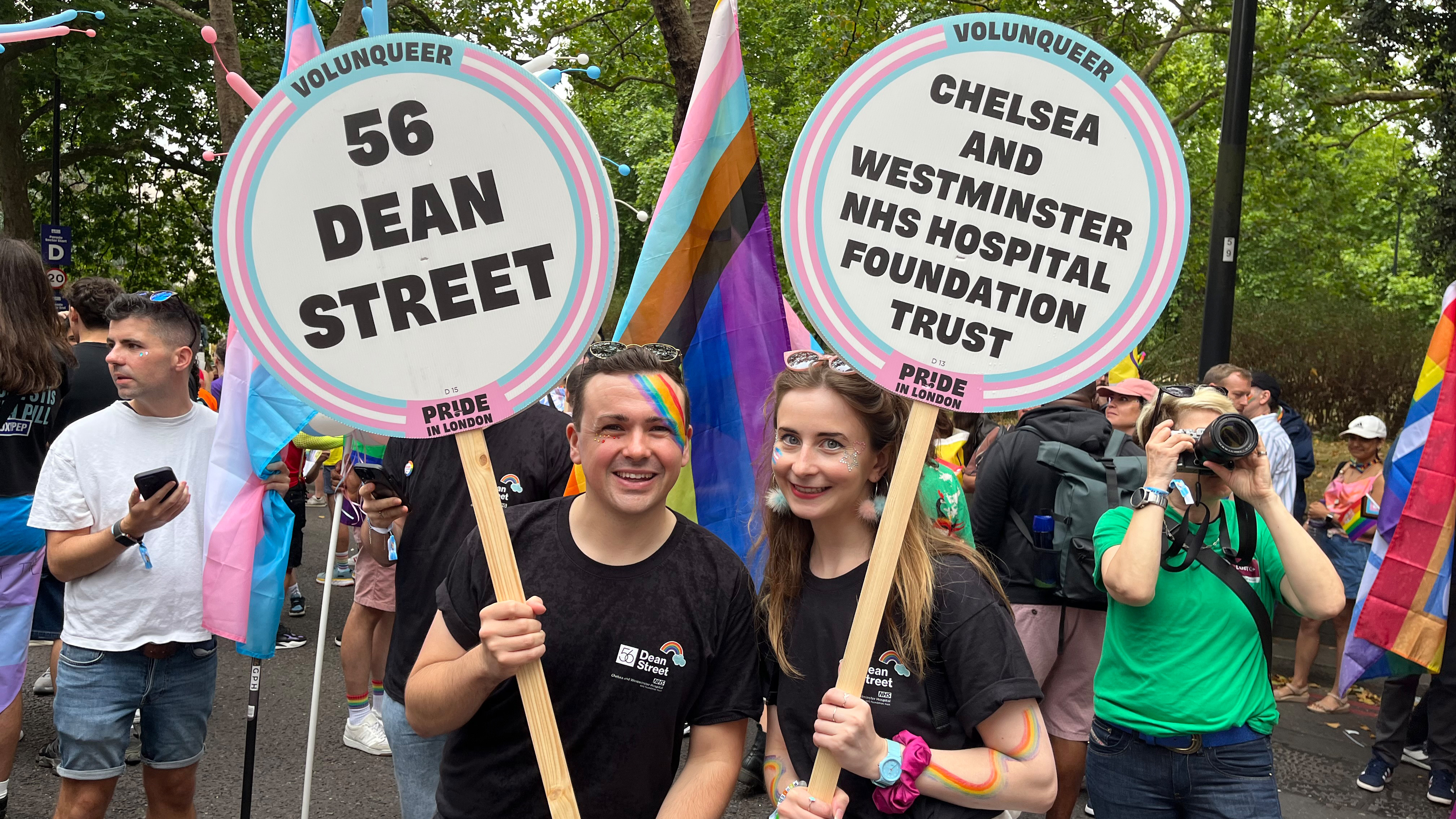 Trust joins forces with 56 Dean Street to march for Pride and sexual health awareness 🏳️‍🌈